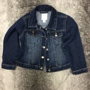 Children’s Place Classic Blue Denim Jacket snap buttons new without tags